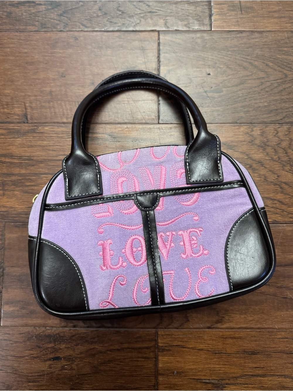 Victoria’s Secret Y2K Vintage light purple pink velvet mini handbag